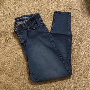 Women’s New York & Company High Waisted Super Skinny Ankle Blue Jeans